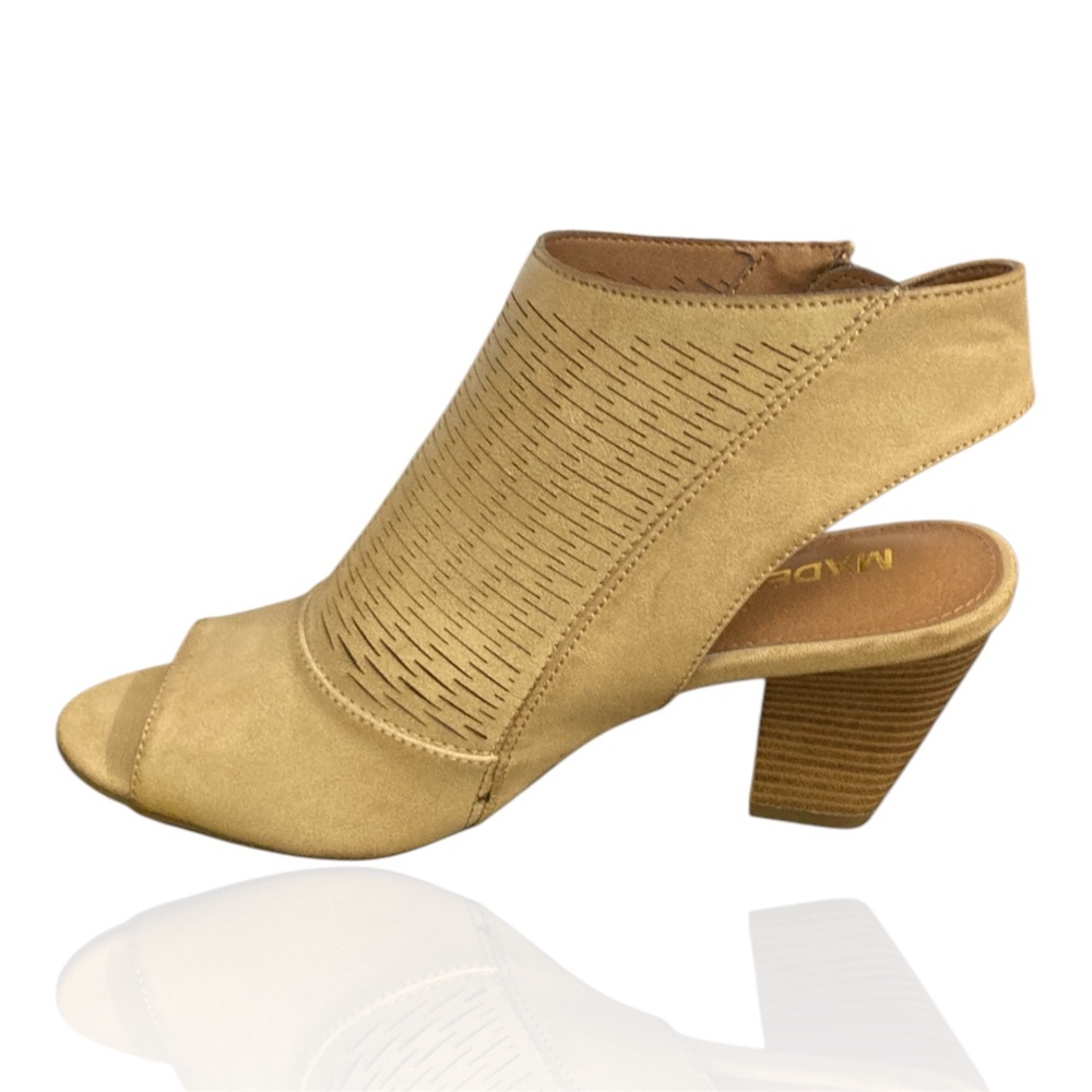 Women's Shoes size 7M, Wishes Butterscotch color, Peep Toe Side Zip Ankle Bootie - Picture 6 of 7